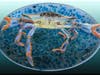 ""Blue Crab" by glass artist Darlene Ferguson