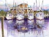 "Boats at the Dock" by painter Gary Pope
