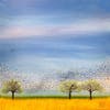 "Murmuration Trees" by painter Annie Gudis