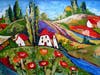 "Magical Village" by painter Elaine Lanoue