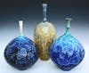 Trio of ceramic vases