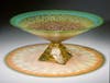 Title:  "Jade Crackle Pyramid Bowl"