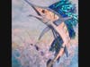 "Sailfish 2" by mixed-media artist Jackie Kalin