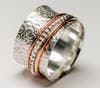 "Ring with Copper Spinner" by jeweler Catherine Watkins
