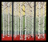 "Birch Trees" by mixed-media artist Wayne Gao