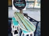 "Surfboard Table & Chairs" by wood artist Jonathan Hendershott