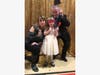 The Denihan family taking photos at the Maple Hill Sweetheart Dance