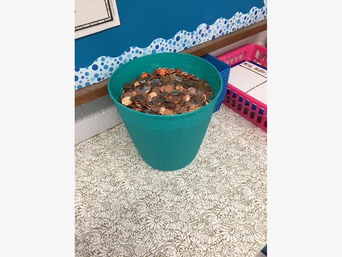 Britnee Patruno shared this photo of what her daughter's class collected