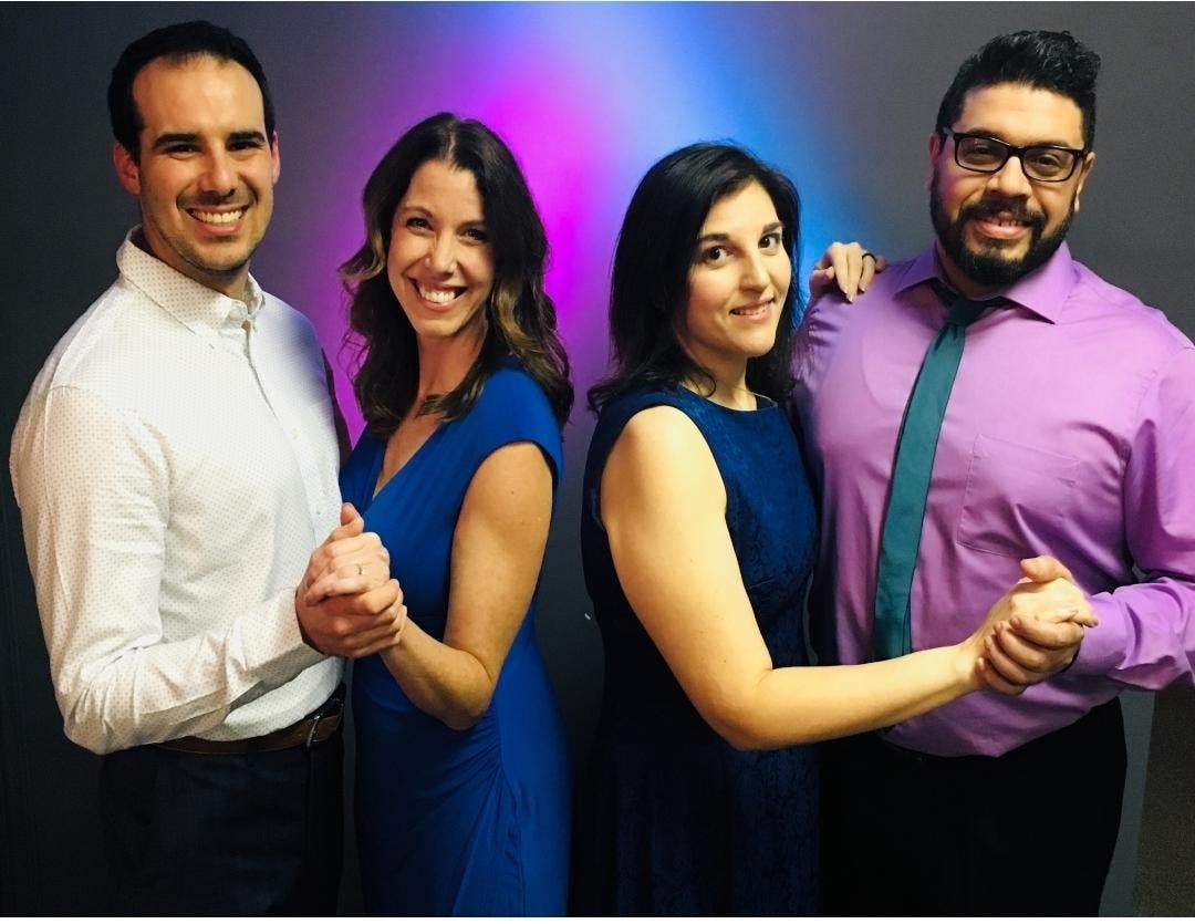 (l-r) Nick D'Angelo, Cristin Marshall, Kristin Iovene, Jon Escobar