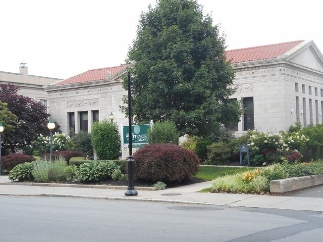 A new photo of the Whittemore Library, where the concert will be held.
