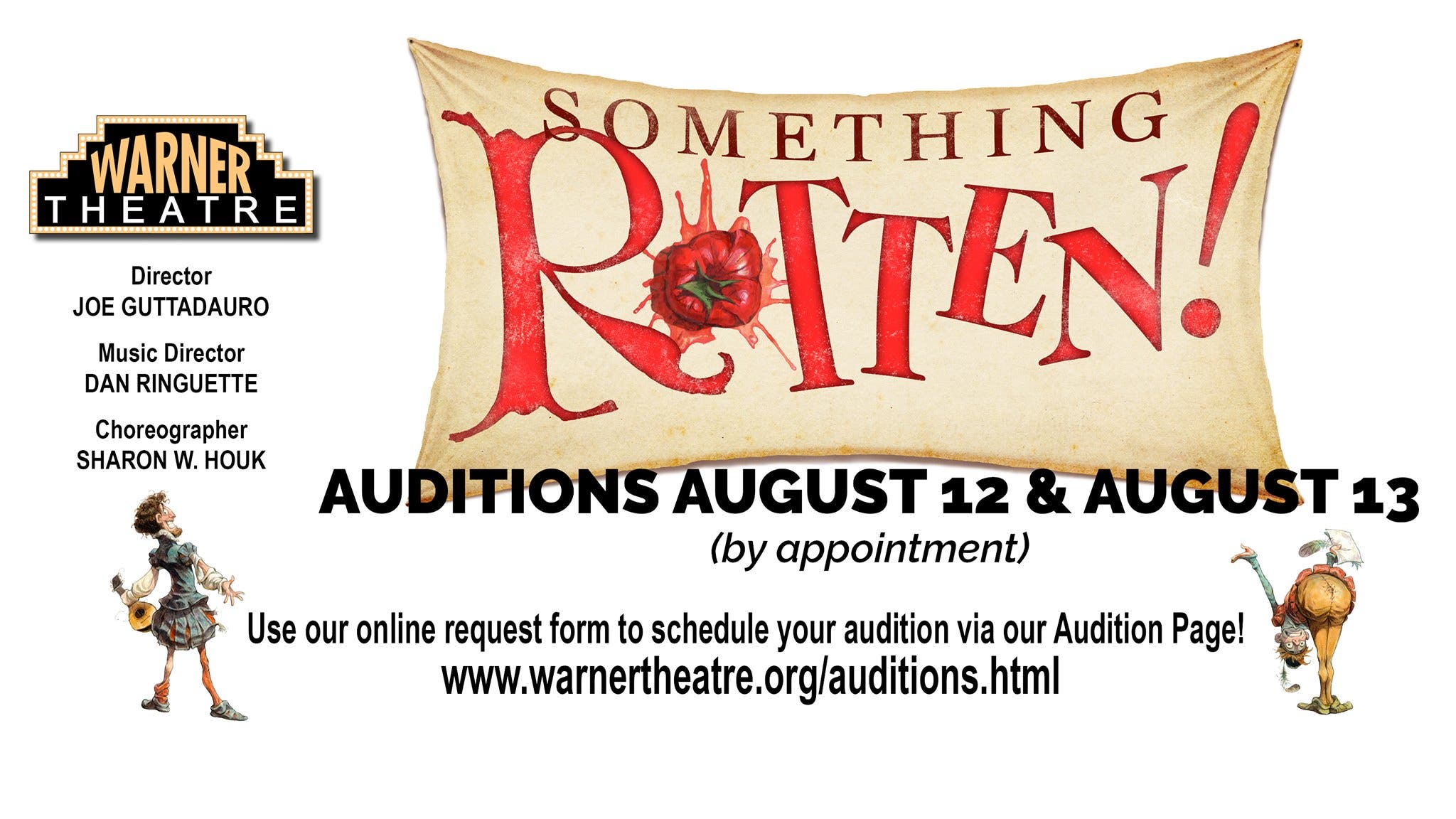 Auditions Announced for SOMETHING ROTTEN! at the Warner Theatre ...