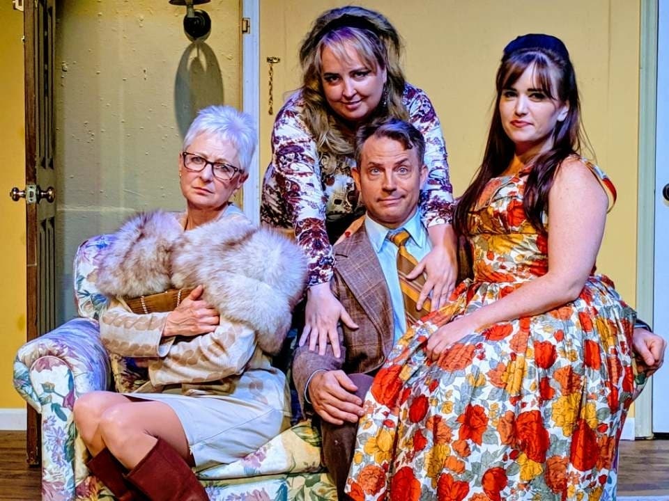 (l-r) Linda Seay, Paulette Layton, Duane Lanham and Kate Patton in RED HOT LOVERS