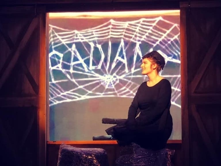 Jullian Buckley is serenely beautiful as the talented spider Charlotte.