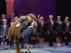 Joseph DeVellis as Trunchbull Kate Sullivan as Amanda in MATILDA