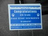 The Cross Street lawn sign of congratulations