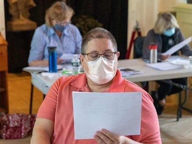 Halo Award judges deliberating