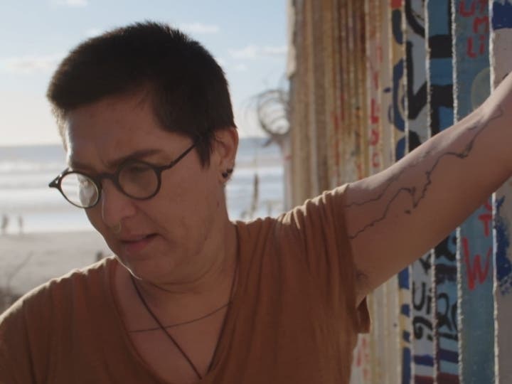 Artist Tanya Aguiniga at her Los Angeles studio.