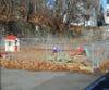 The outdoor playground behind the center 