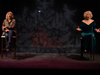 (from left) Semina De Laurentis and Joyce Follo Jeffrey six feet apart for "We Need A Little Christmas"