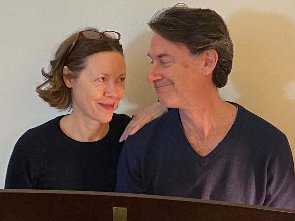 Veanne Cox and Ezra Barnes,