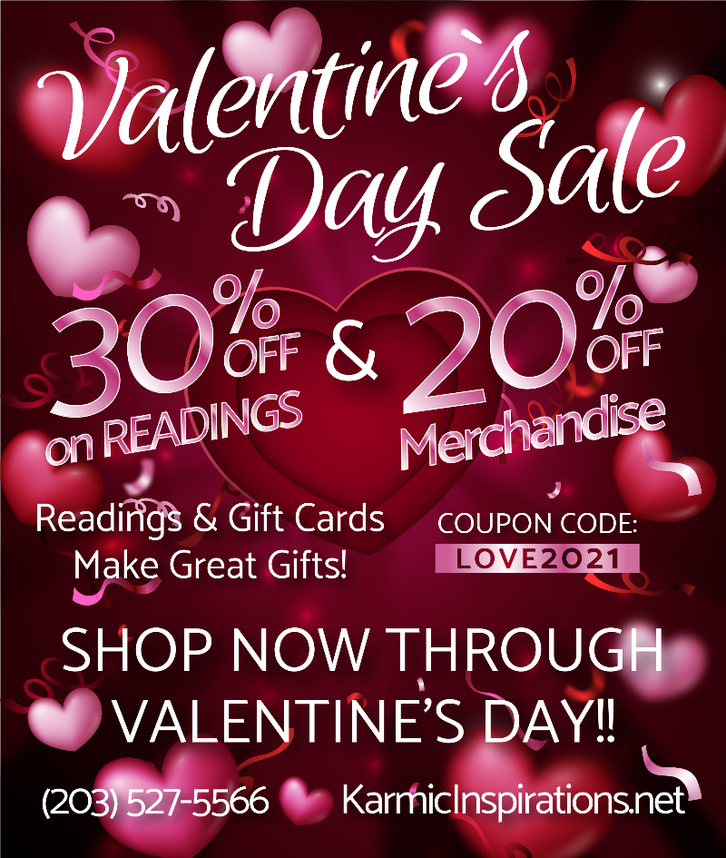 Valentine's Day Sale Get 20 Off at Karmic Inspirations Naugatuck
