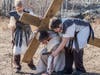 Members of Adore Te enacted a Live Stations of the Cross atop Holy Land USA on Saturday