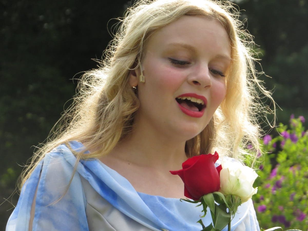 Kathleen Green as Ariel of Air/Water in “The Tempest.”