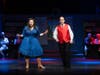 Ariana Straznicky-Packer (left) as Linda and  Stephen Michelsson as Ted in "Holiday Inn" 
