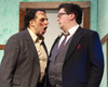 Tony Palmieri as Jonathan Brewster and Chad Dominique as Mortimer Brewster.