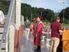 The top ten graduates on the stage