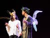 Hanalei Cocchiola as Puck (at left) with Angel West as Oberon