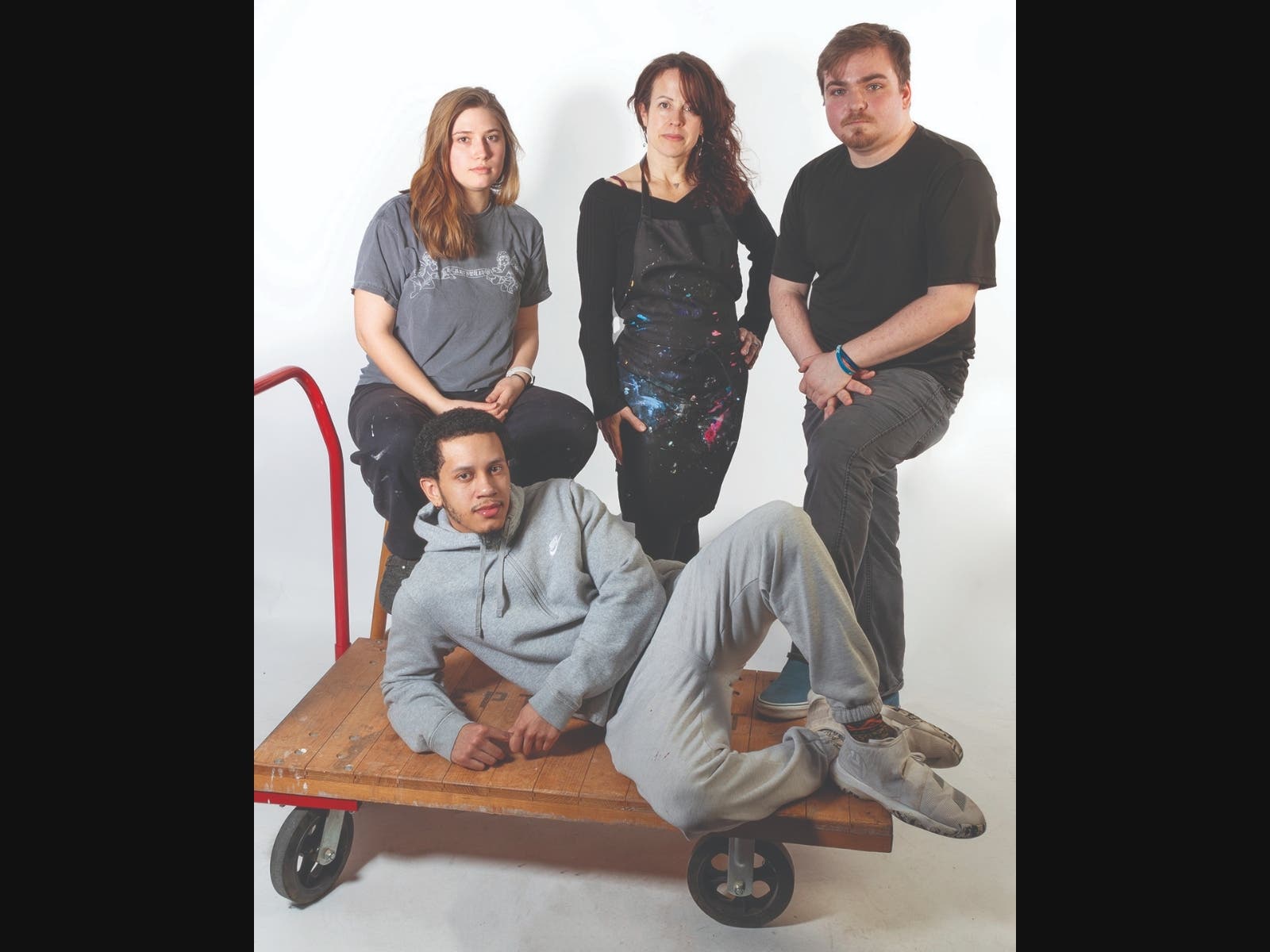 Lilah Heyman, Aimee Jette, Dan Baker, Marcus Escribano (seated)