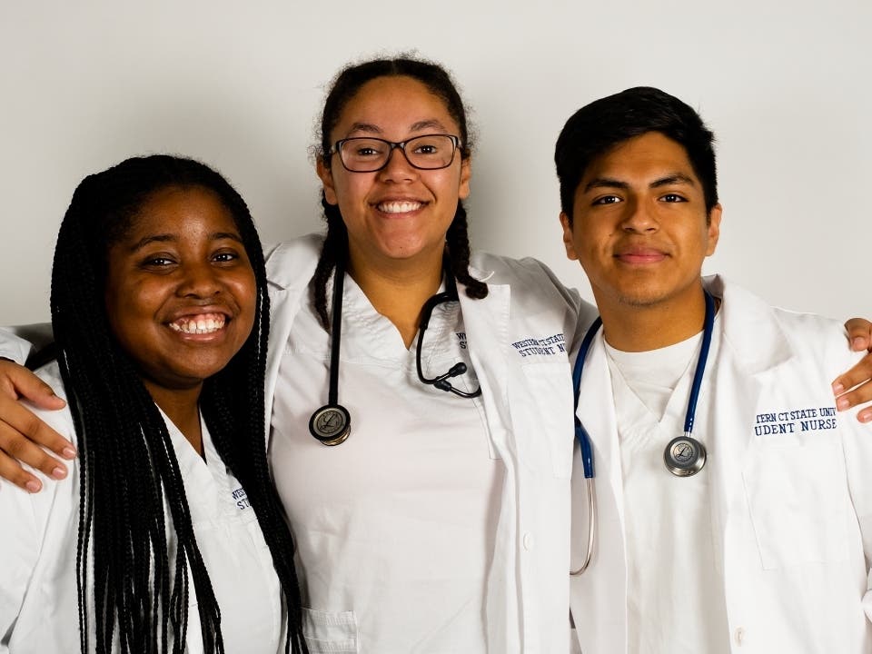 Pictured are current WCSU Nursing students