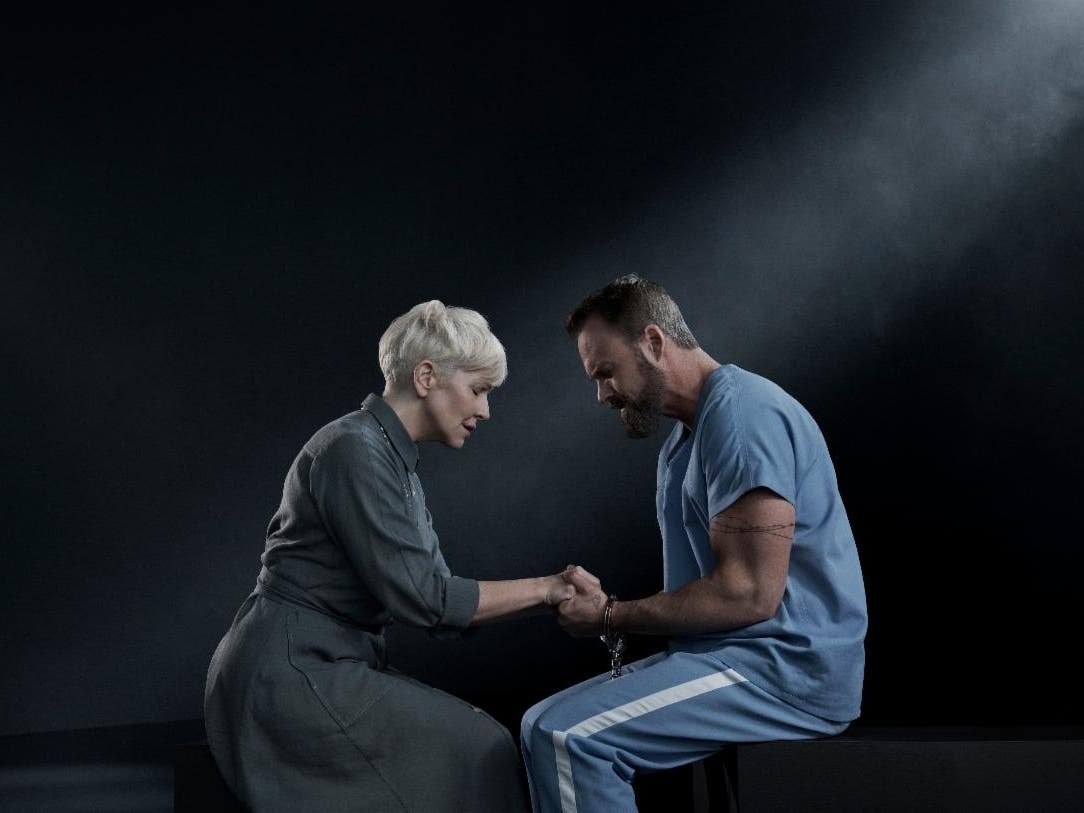 Joyce DiDonato as Sister Helen Prejean and Ryan McKinny as Joseph De Rocher in Jake Heggie's "Dead Man Walking." 
