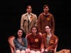 Rehearsal photo of members of the cast of "The Diary of Anne Frank"