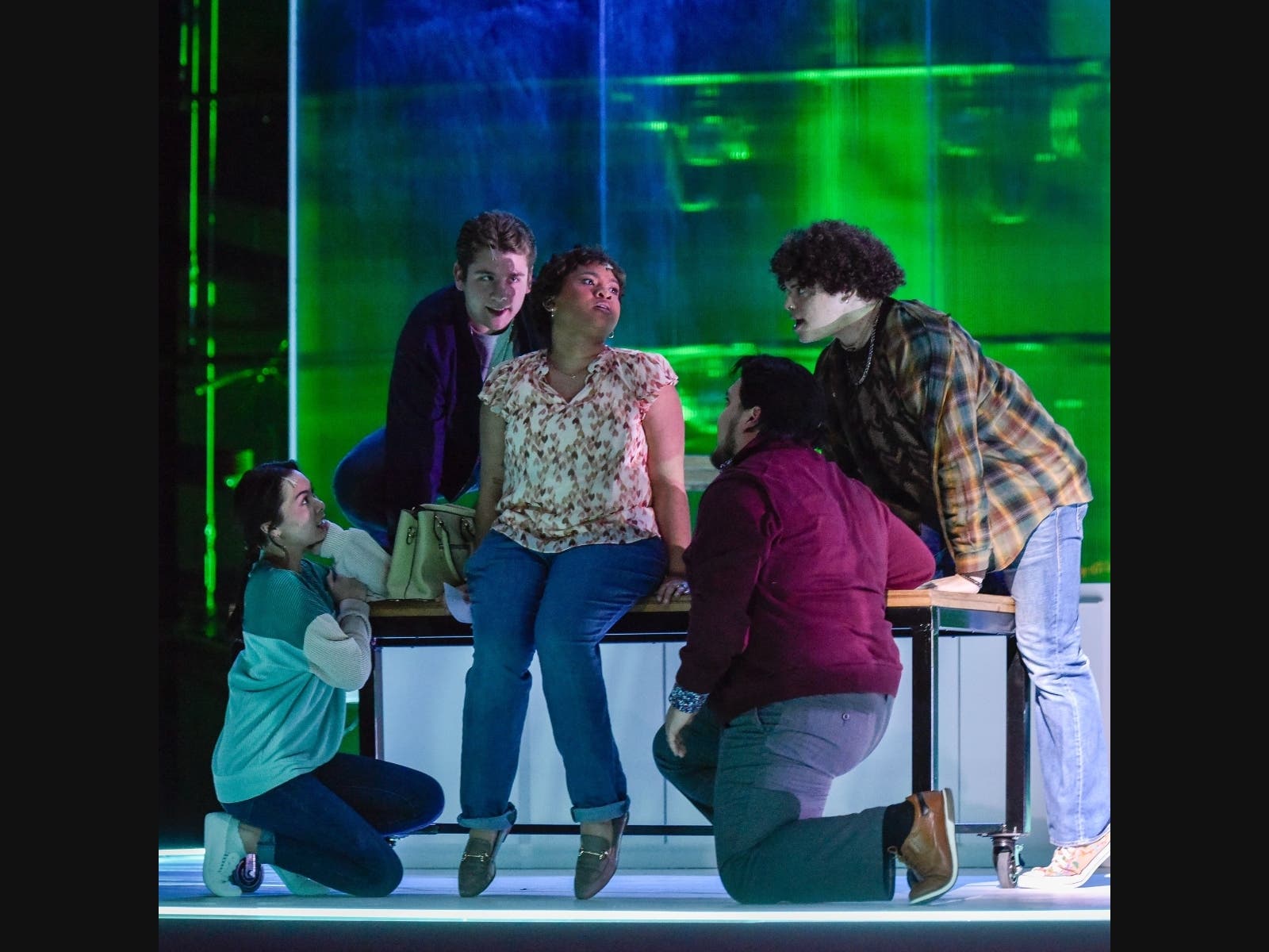 Cast Latuda members in "Next To Normal" at WCSU