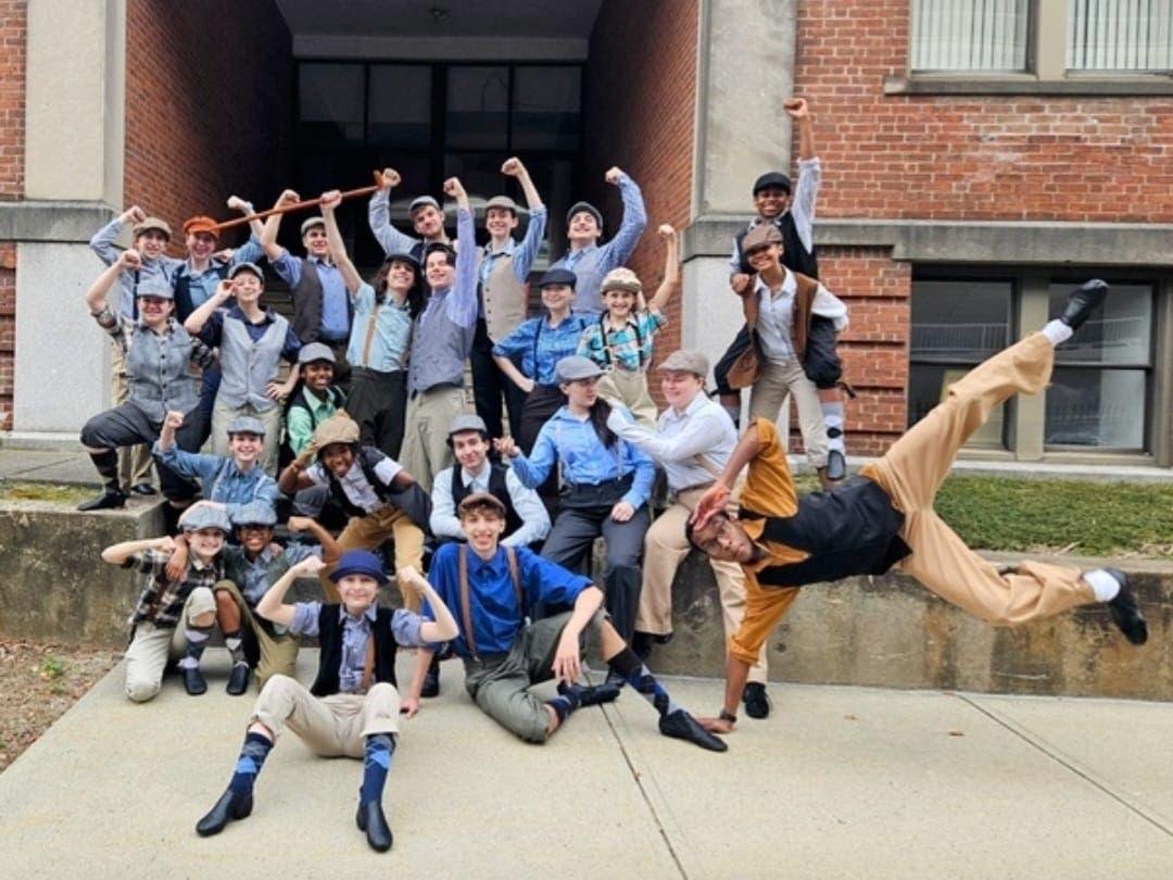 Member of the cast of "Newsies"