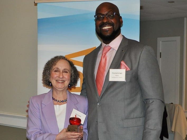 Dr. Michele Ganon with CTCPA Treasurer Muhammad Malloy, CPA