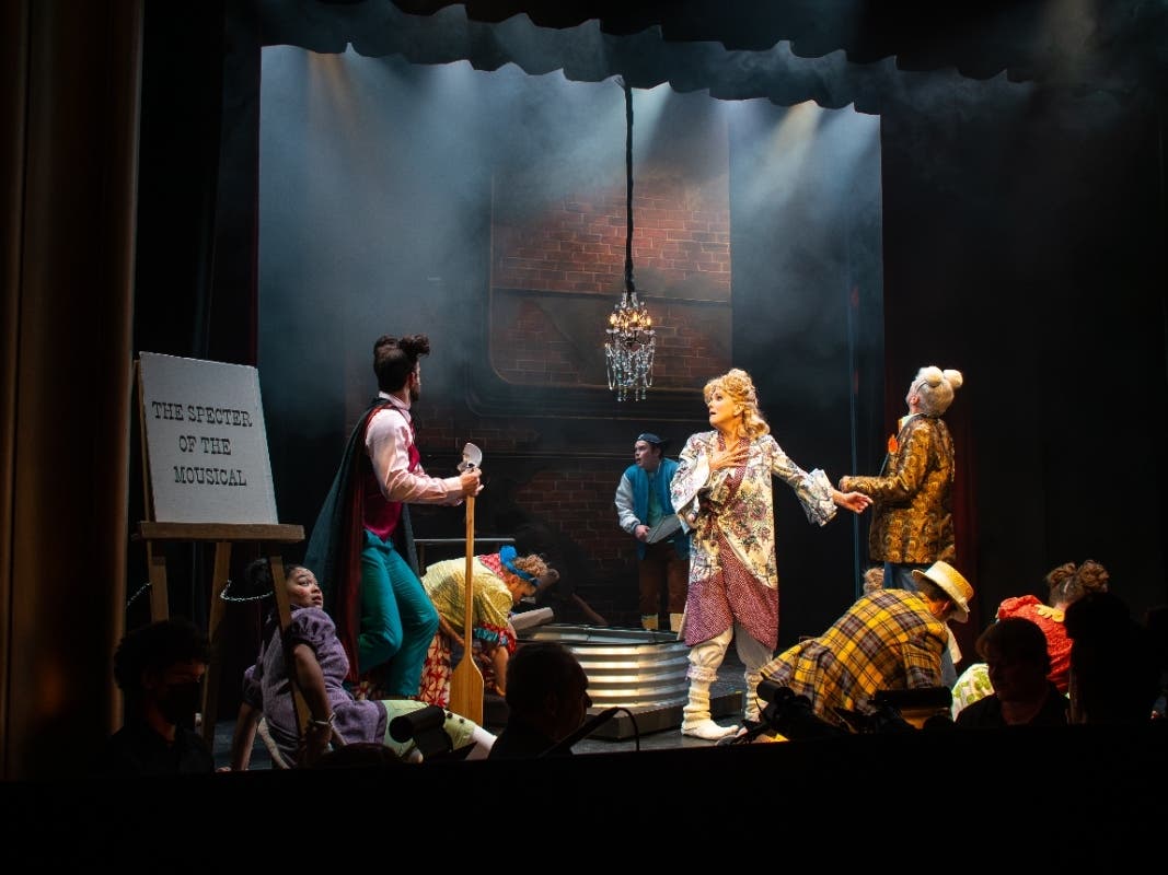 Members of the cast of "The Great American Mousical" at Legacy Theatre