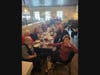 Members of the cast at an after-rehearsal dinner
