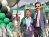 John Lee with Granada Hills Charter High School’s Brian Bauer