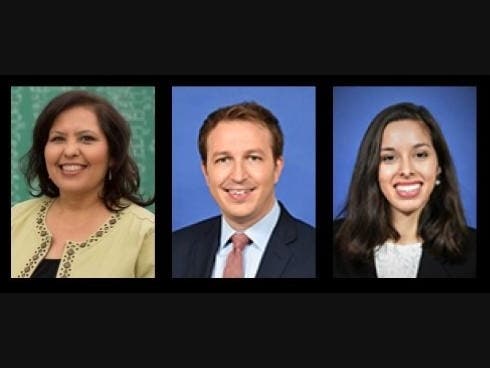 LAUSD Board Members Monica Garcia, Nick Melvoin, and Kelly Gonez