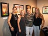 Ann Marie Carrier, Nicole Napoleoni, Fabio Napoleoni, Carolyn Salvador (left to right) attend exhibit opening