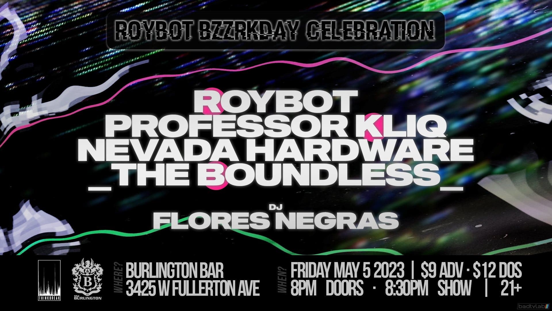 Graphic courtesy of Burlington Bar and all the musicians.