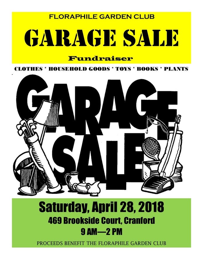 Floraphile Garden Club Garage Sale Fundraiser in Cranford NJ Cranford