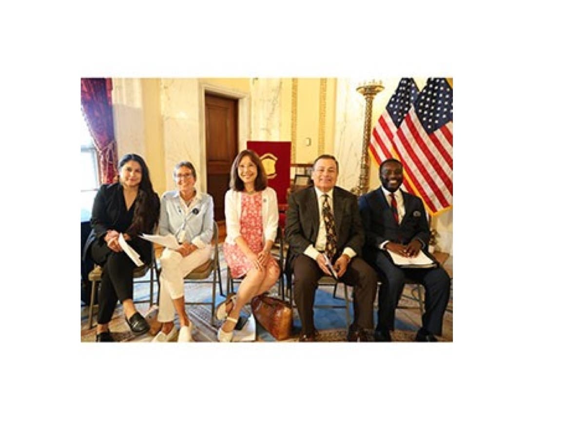 State Sen. Linda L. Ujifusa (center) and state Rep. K. Joseph Shekarchi (second from right) were honored by the Mental Health Association of Rhode Island.