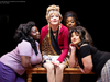 The trio and Maya Rowe in "Little Shop of Horrors" now playing at the Marriott Theatre