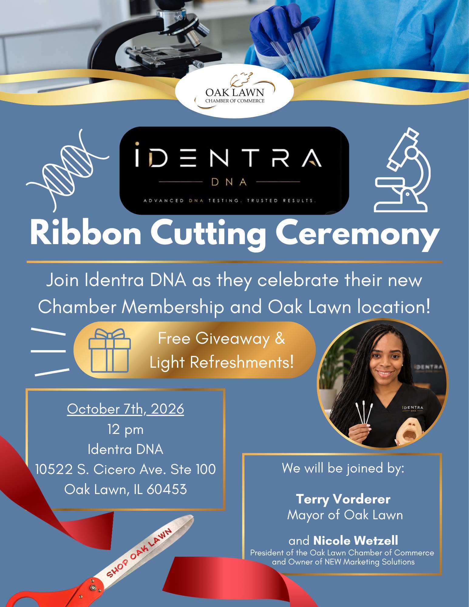 Identra DNA Ribbon Cutting
