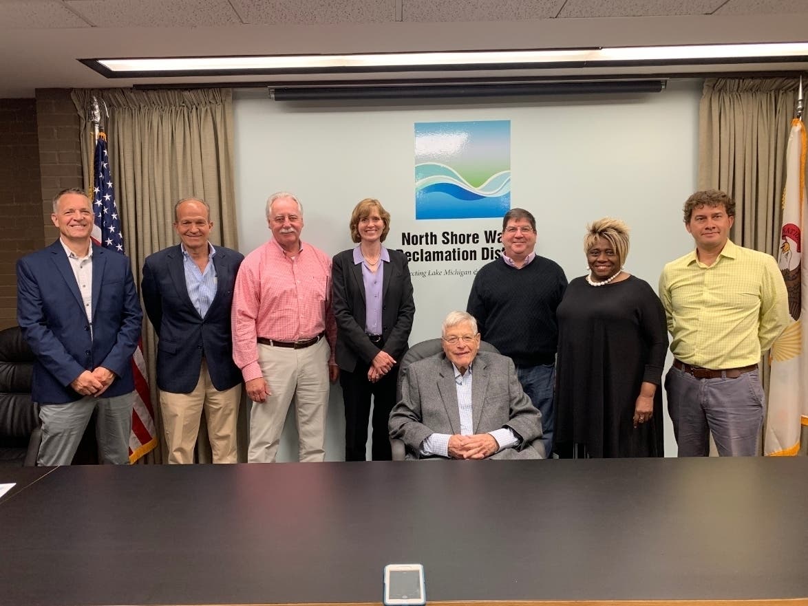 l to r Brian Dorn;Thomas Swarthout;Stephen Drew;Sandy Hart;Daniel Pierce;Bill Durkin;Beverly Sugar Young;and Dave Miller
