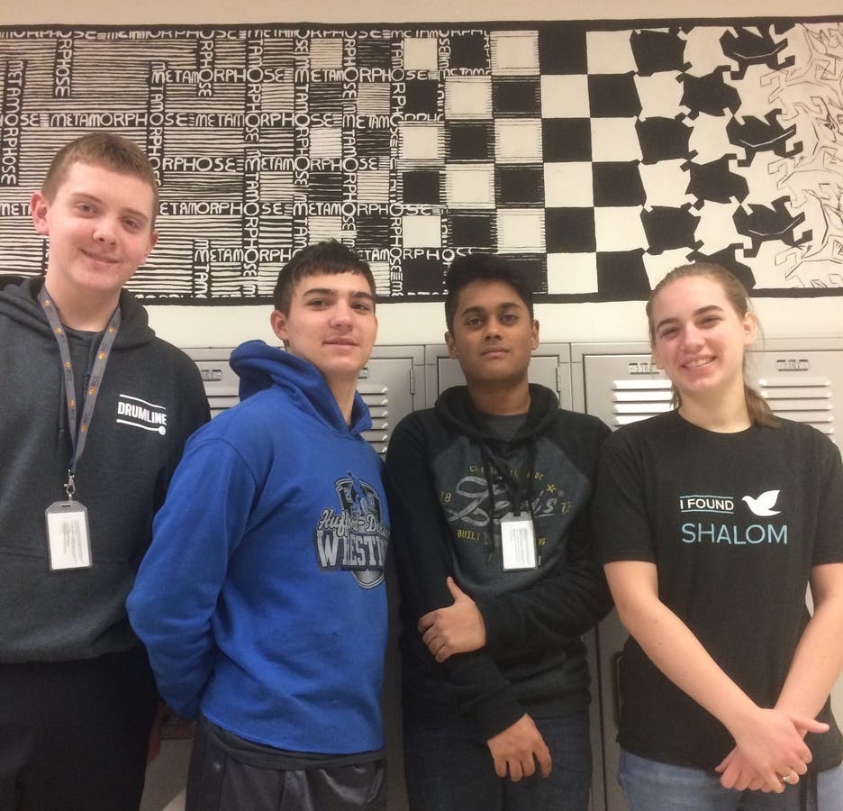 Pictured (left to right): Sean Zarobsky, Robert Fry, Summit Kumar, and Mary Pelzer